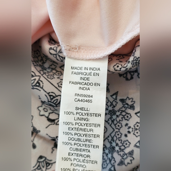 Childrens Place Girls Summer Fit Flare Hi Low‎ Dress Size XXL (16) Pink & Black - Picture 5 of 10